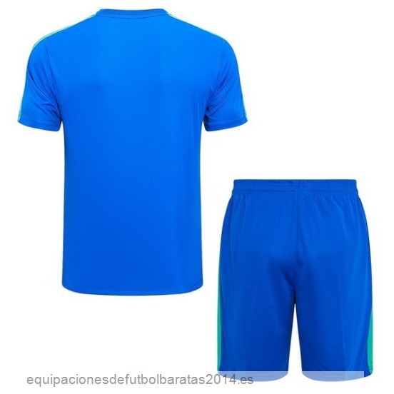 Nuevo Entrenamiento Conjunto Completo Barcelona 23/24 Azul I Verde Baratas